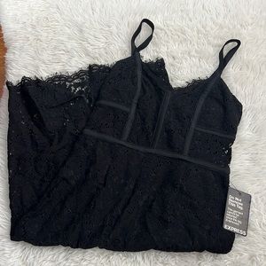 express lace midi dress